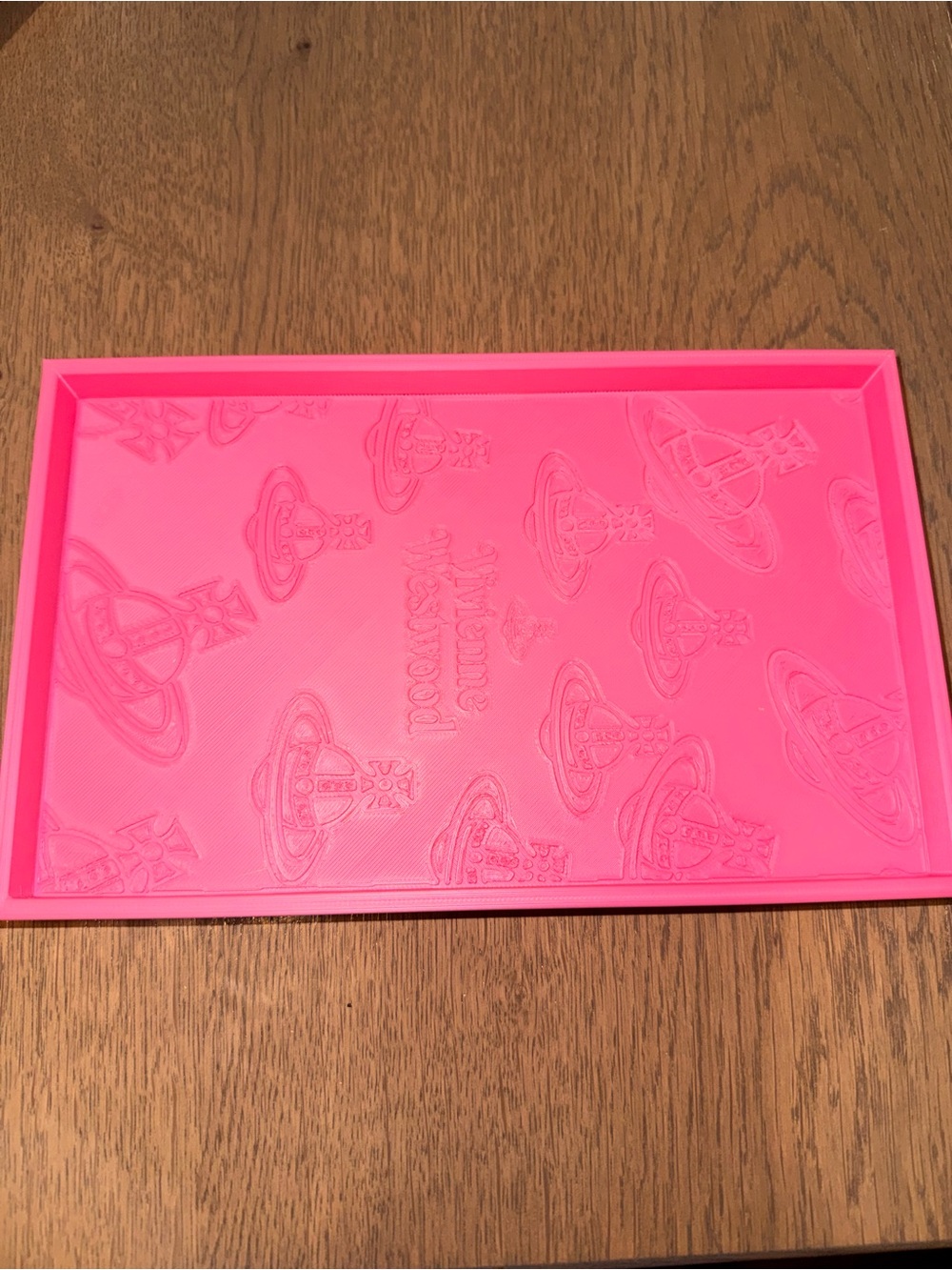 Pink Embossed‎ Orb Tray